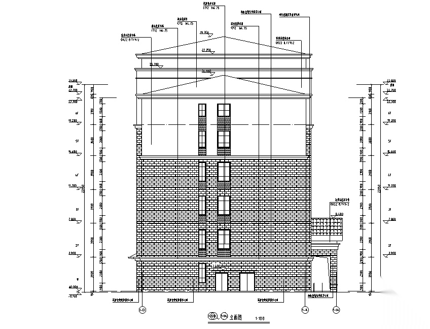 [湖南]17年最新行政楼及中学相关建筑施工图（含水暖电...cad施工图下载【ID:166430161】