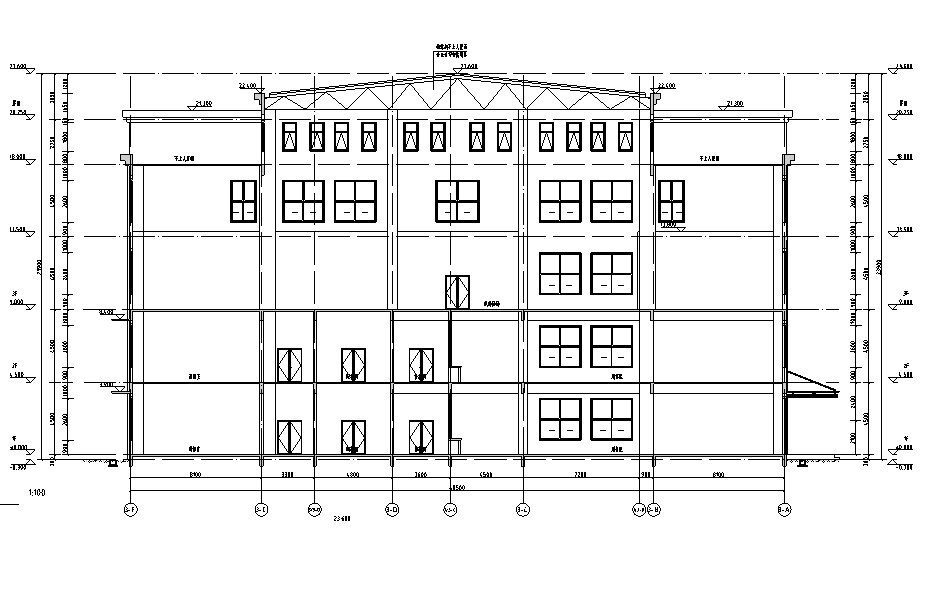 [湖南]17年最新行政楼及中学相关建筑施工图（含水暖电...cad施工图下载【ID:166430161】