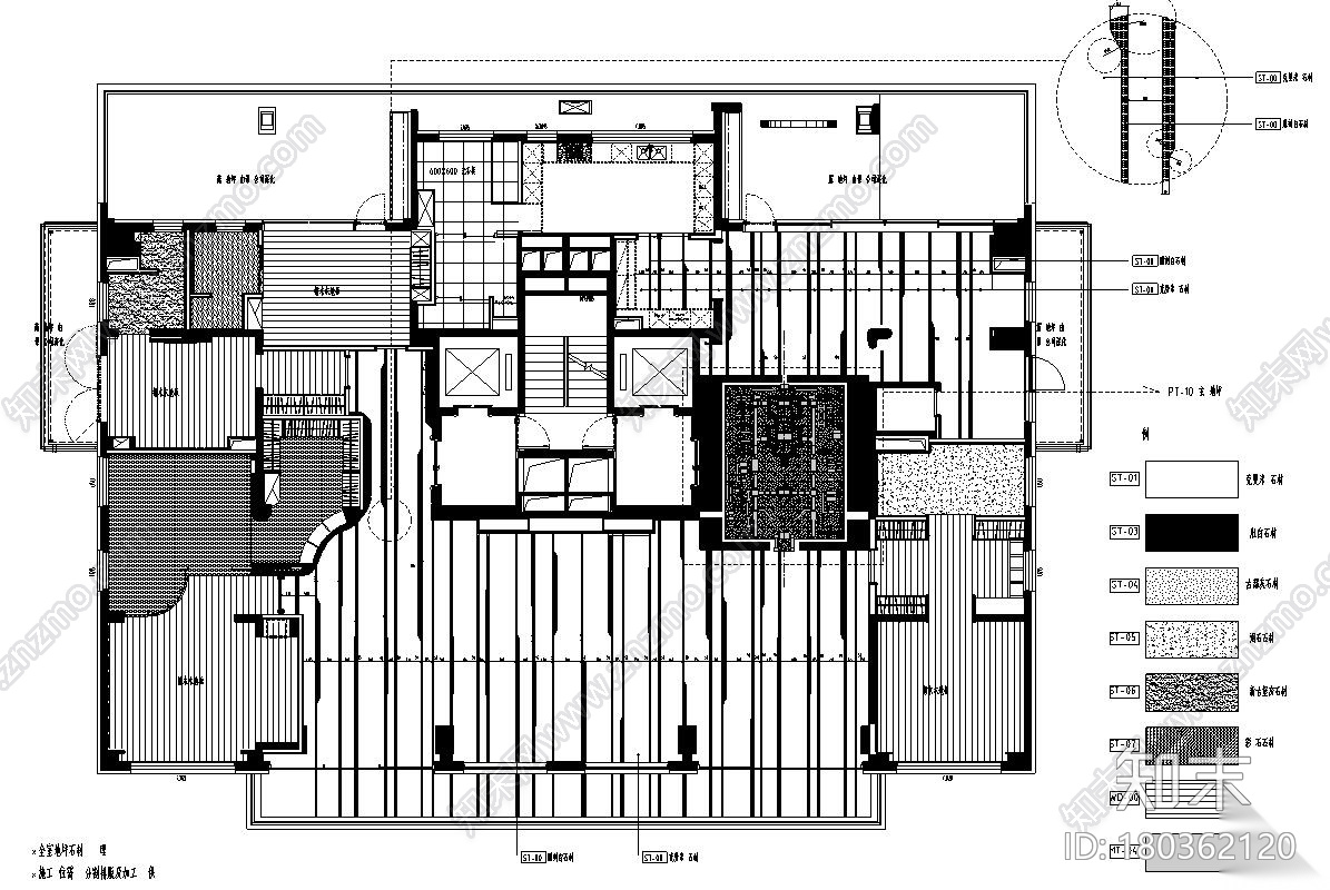 [北京]600㎡样板间住宅CAD全套施工图设计施工图下载【ID:180362120】