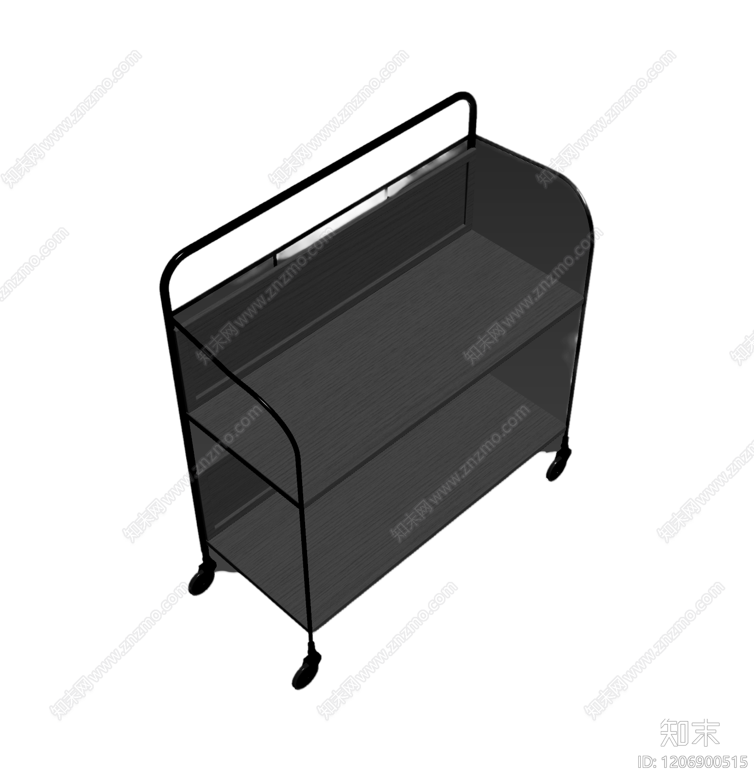 黑框双层推车3D模型下载【ID:1206900515】