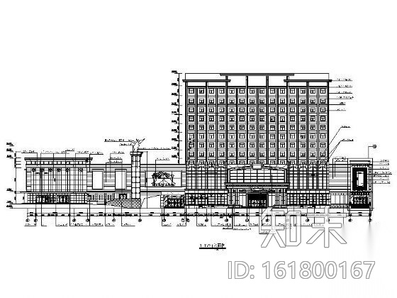 [安徽]某国际大酒店室内施工图cad施工图下载【ID:161800167】