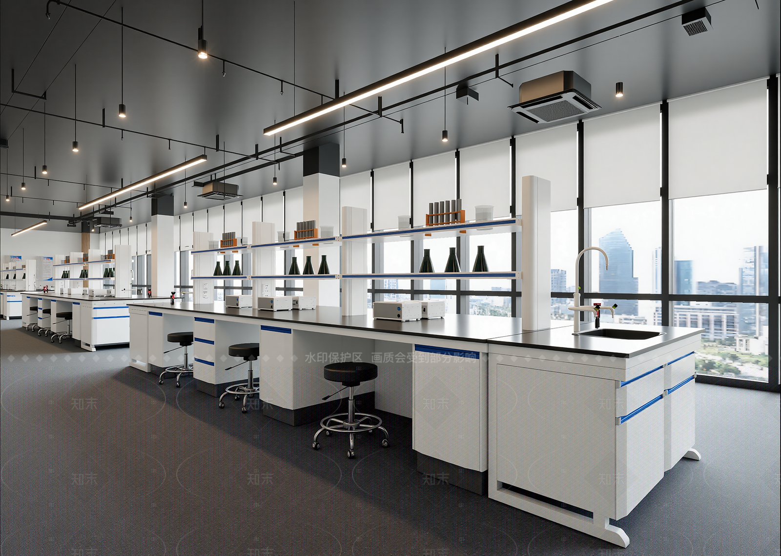工业实验室3D模型下载【ID:1214979047】