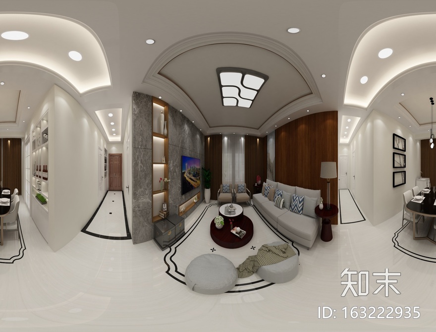 室内全景贴图下载【ID:163222935】