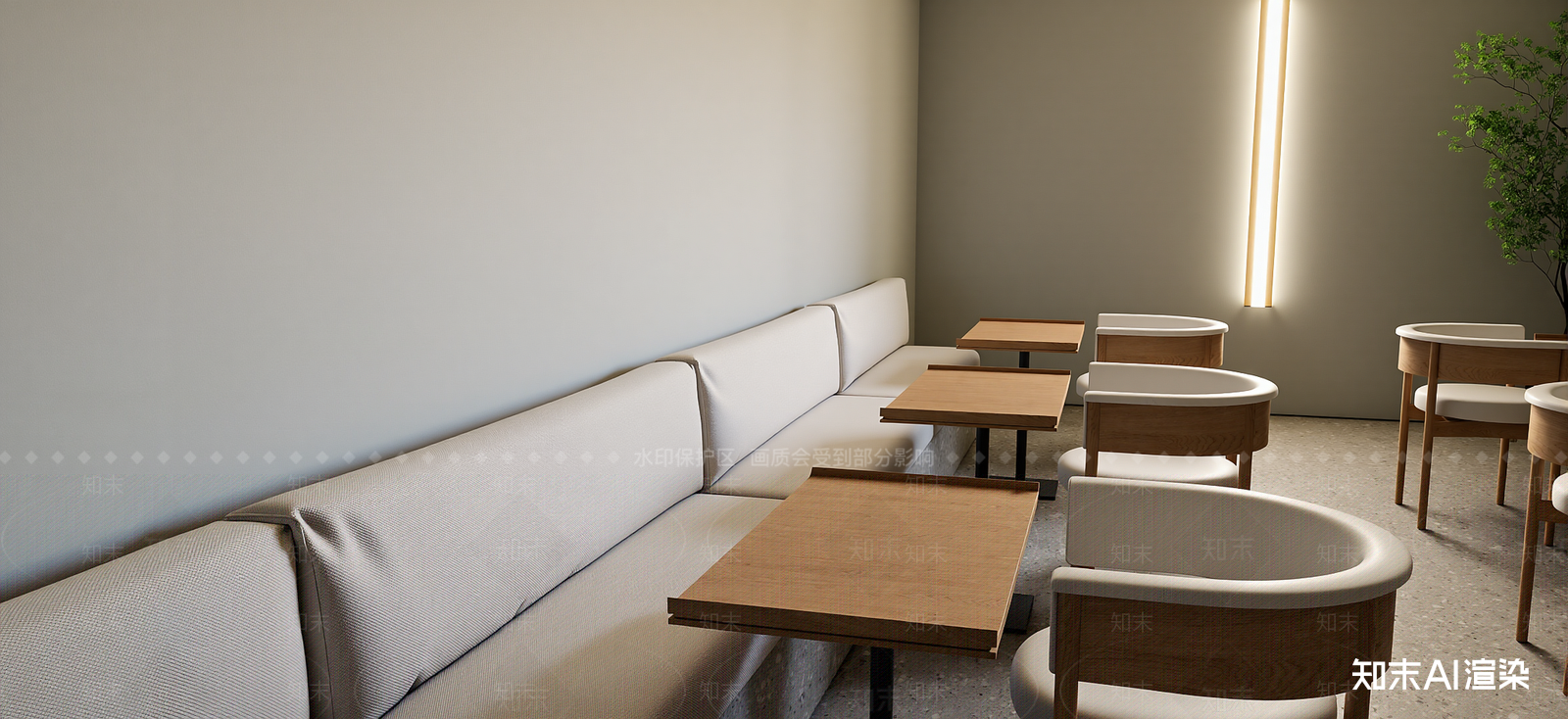 现代咖啡厅SU模型下载【ID:1222163944】