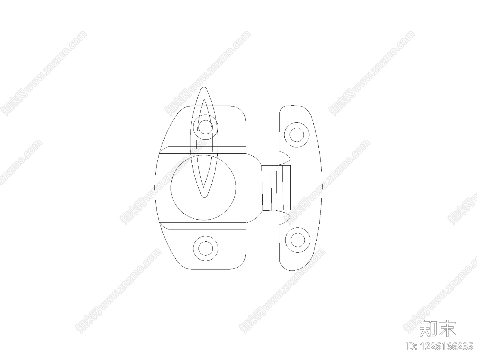 五金管件cad施工图下载【ID:1226166235】