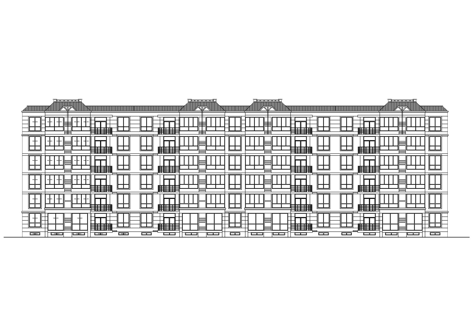 某粮库住宅楼全套建筑施工图施工图下载【ID:160719130】