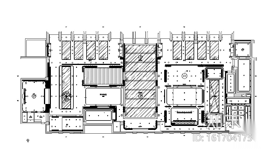 [陕西]翡翠长安售楼空间设计施工图cad施工图下载【ID:161704175】