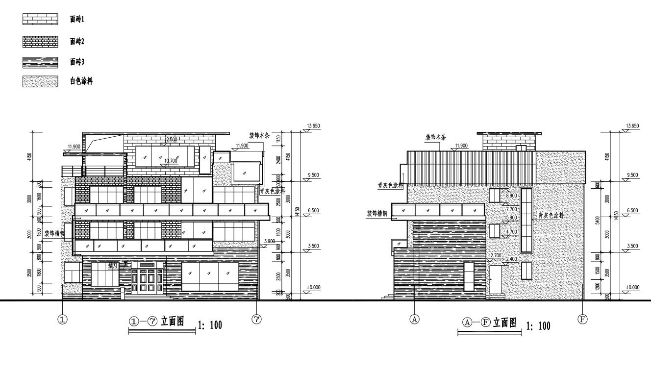 现代风格三层独栋别墅建筑设计文本框架结构（包含效果图...施工图下载【ID:166581115】