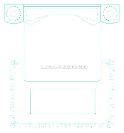 床头柜cad施工图下载【ID:179706116】