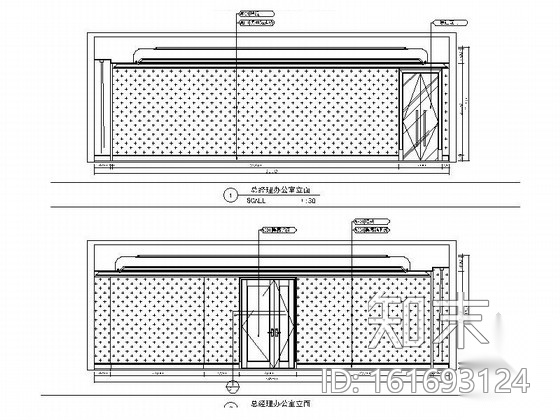 [浙江]某精品小区销售展厅室内装修施工图（含效果）cad施工图下载【ID:161693124】