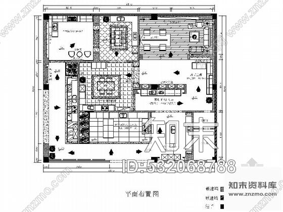 施工图广东某名品橱柜专卖店室内装修施工图施工图下载【ID:532068788】