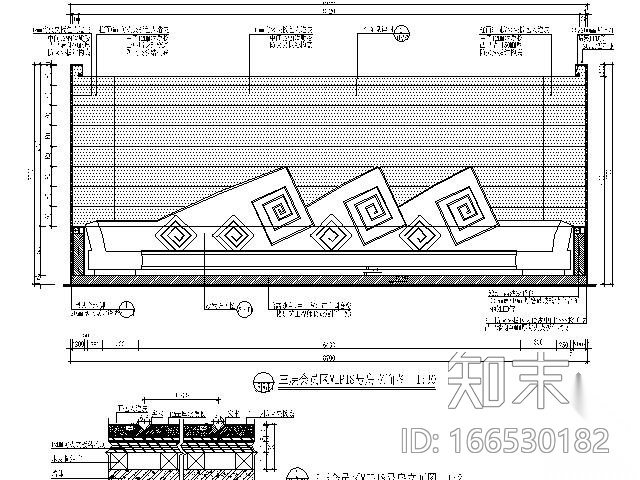 夜总会VIP包间施工图Ⅴcad施工图下载【ID:166530182】