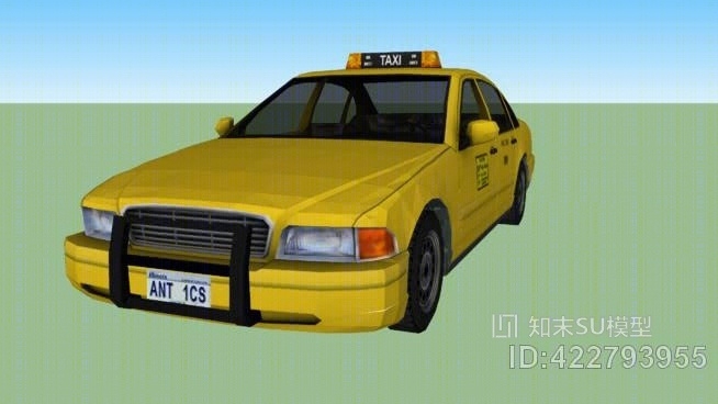 纽约出租车SU模型下载【ID:422793955】