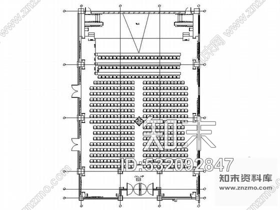 施工图酒店豪华多功能厅室内装修图cad施工图下载【ID:532092847】