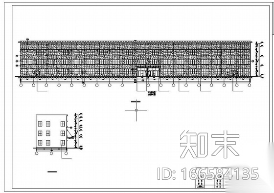 某配件厂新厂区办公楼幕墙工程设计图(含计算书)cad施工图下载【ID:166584135】