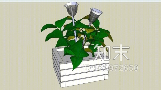 装饰品--盆栽SU模型下载【ID:920972650】