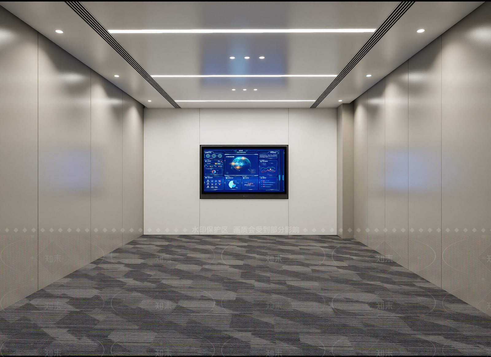 现代指挥中心3D模型下载【ID:1214936984】