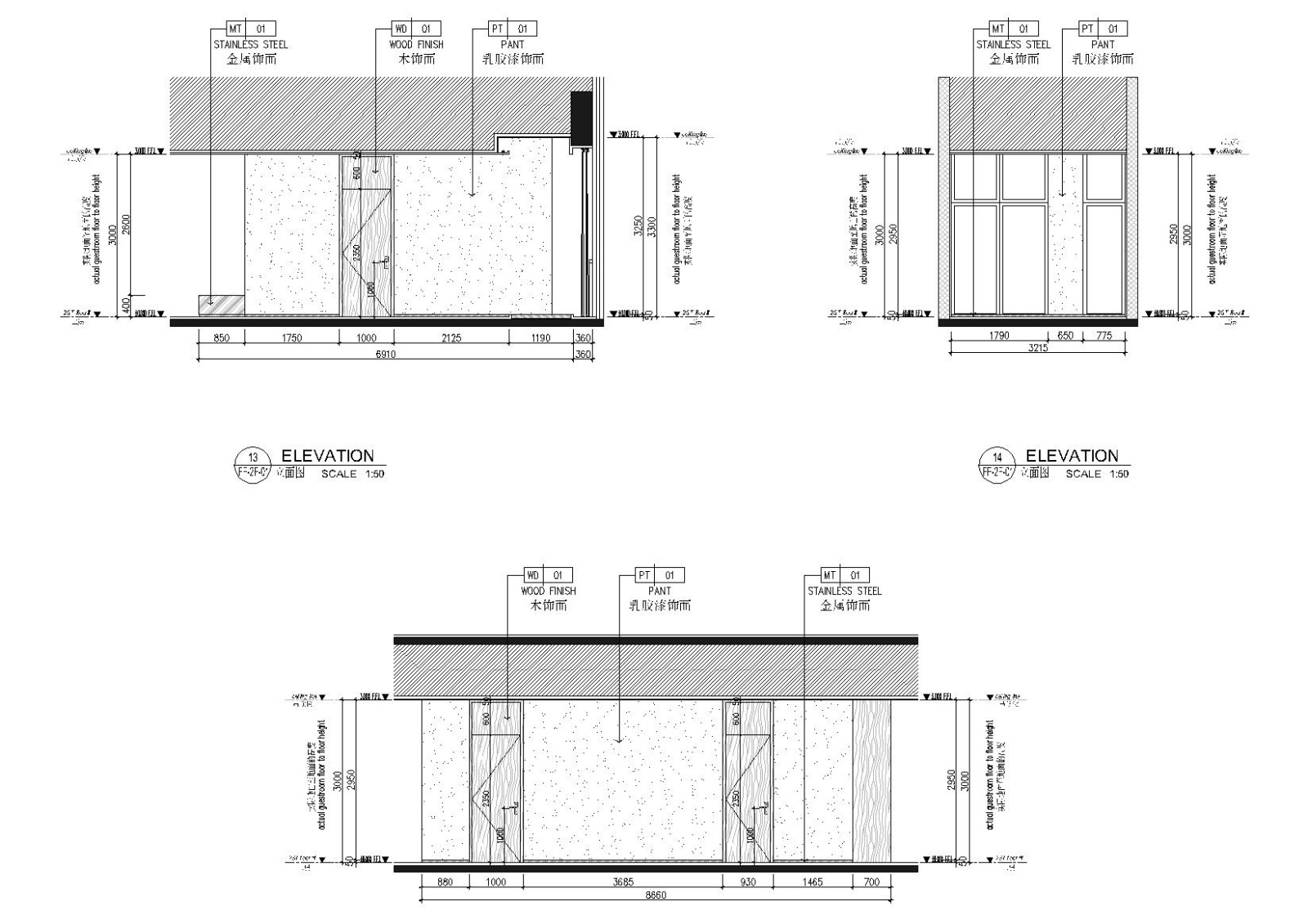 [贵州]宝能2174㎡现代二层售楼部室内施工图cad施工图下载【ID:160501194】