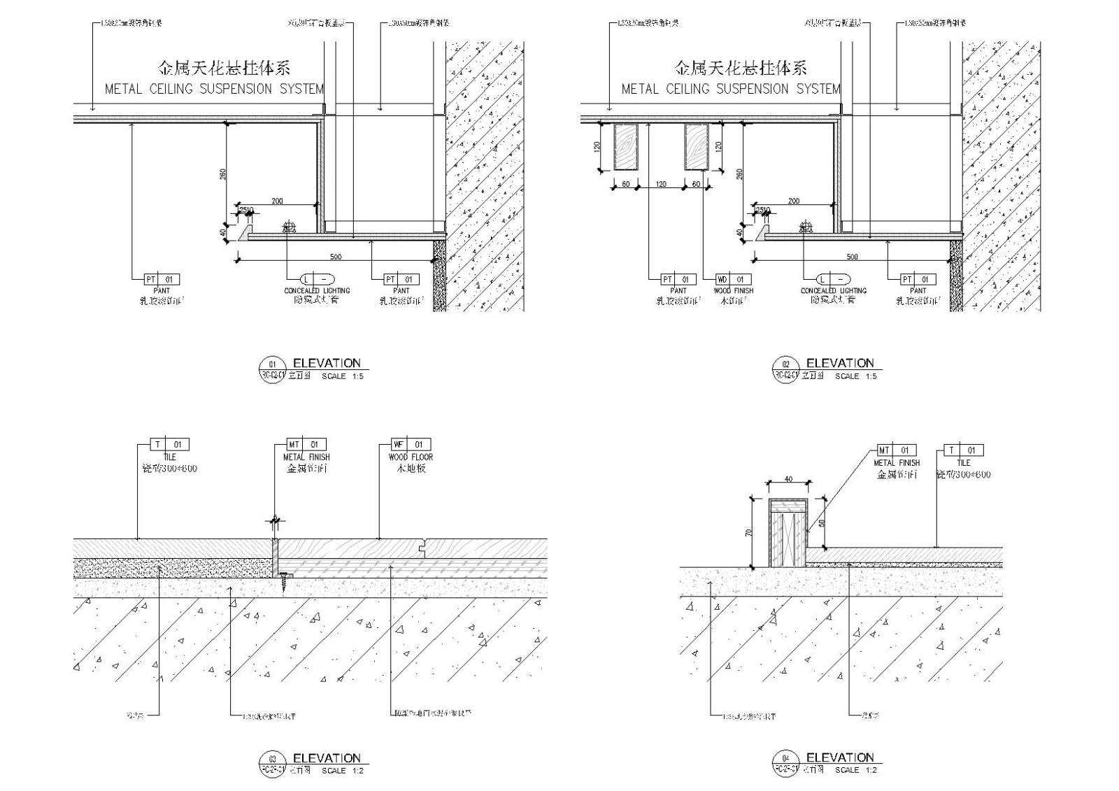 [贵州]宝能2174㎡现代二层售楼部室内施工图cad施工图下载【ID:160501194】