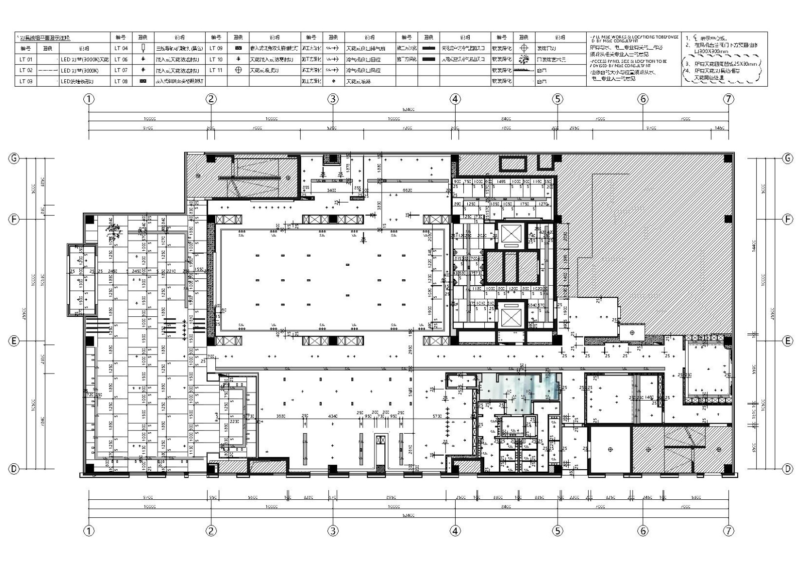 [贵州]宝能2174㎡现代二层售楼部室内施工图cad施工图下载【ID:160501194】