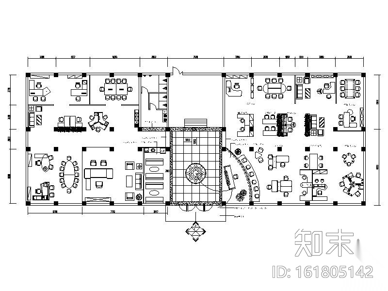 [洛阳]某办公楼室内装修图（含效果）cad施工图下载【ID:161805142】