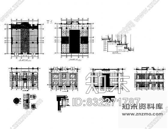 图块/节点酒店大堂装修详图cad施工图下载【ID:832271787】