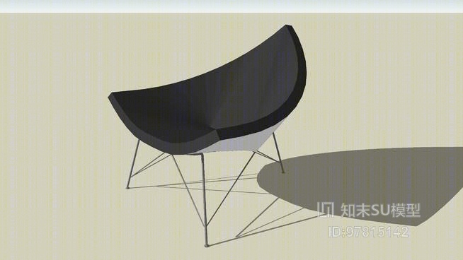 休闲椅SU模型下载【ID:917870464】