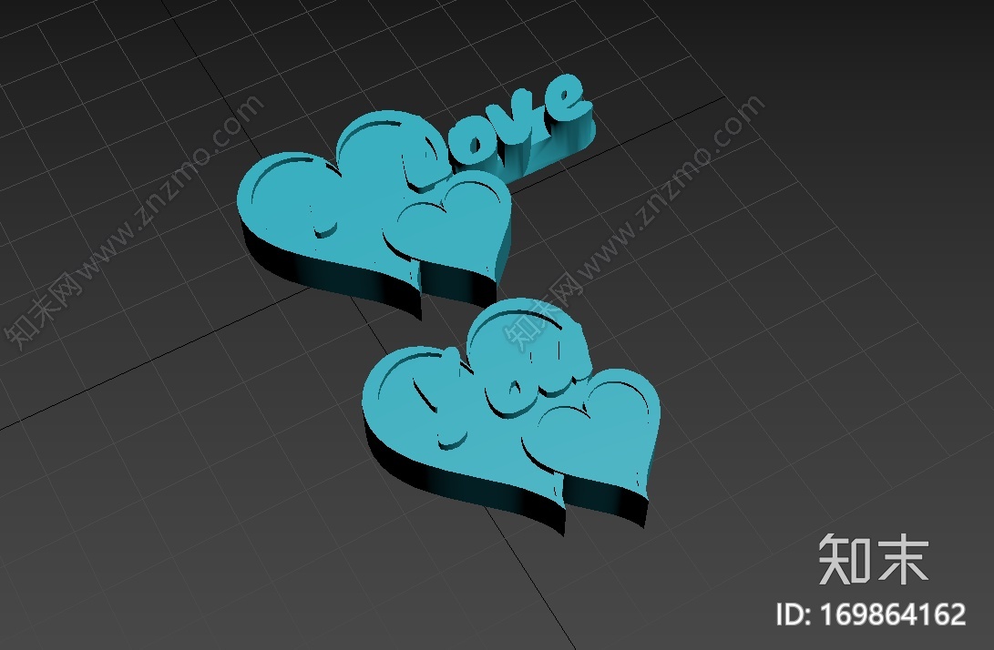 爱心字母-i_love_you3d打印模型下载【ID:169864162】