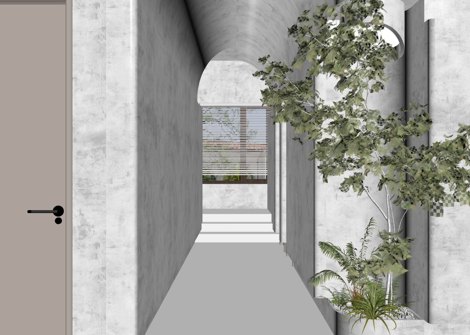 现代走廊3D模型下载【ID:1214786972】