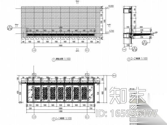 [厦门]大型广场外装饰幕墙工程施工图（图纸超详细）cad施工图下载【ID:165956177】