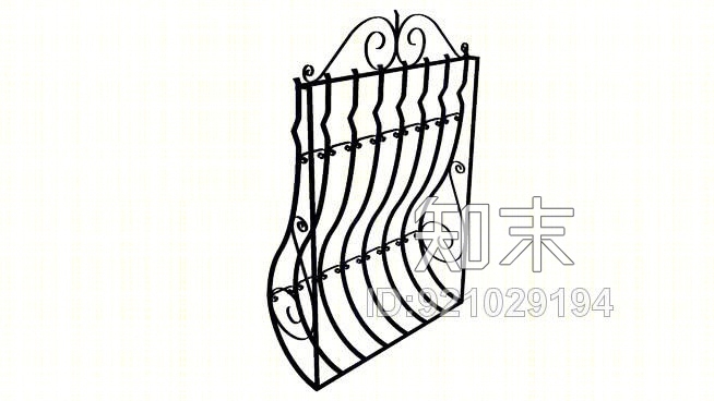 铁艺窗花窗口光栅SU模型下载【ID:921029194】