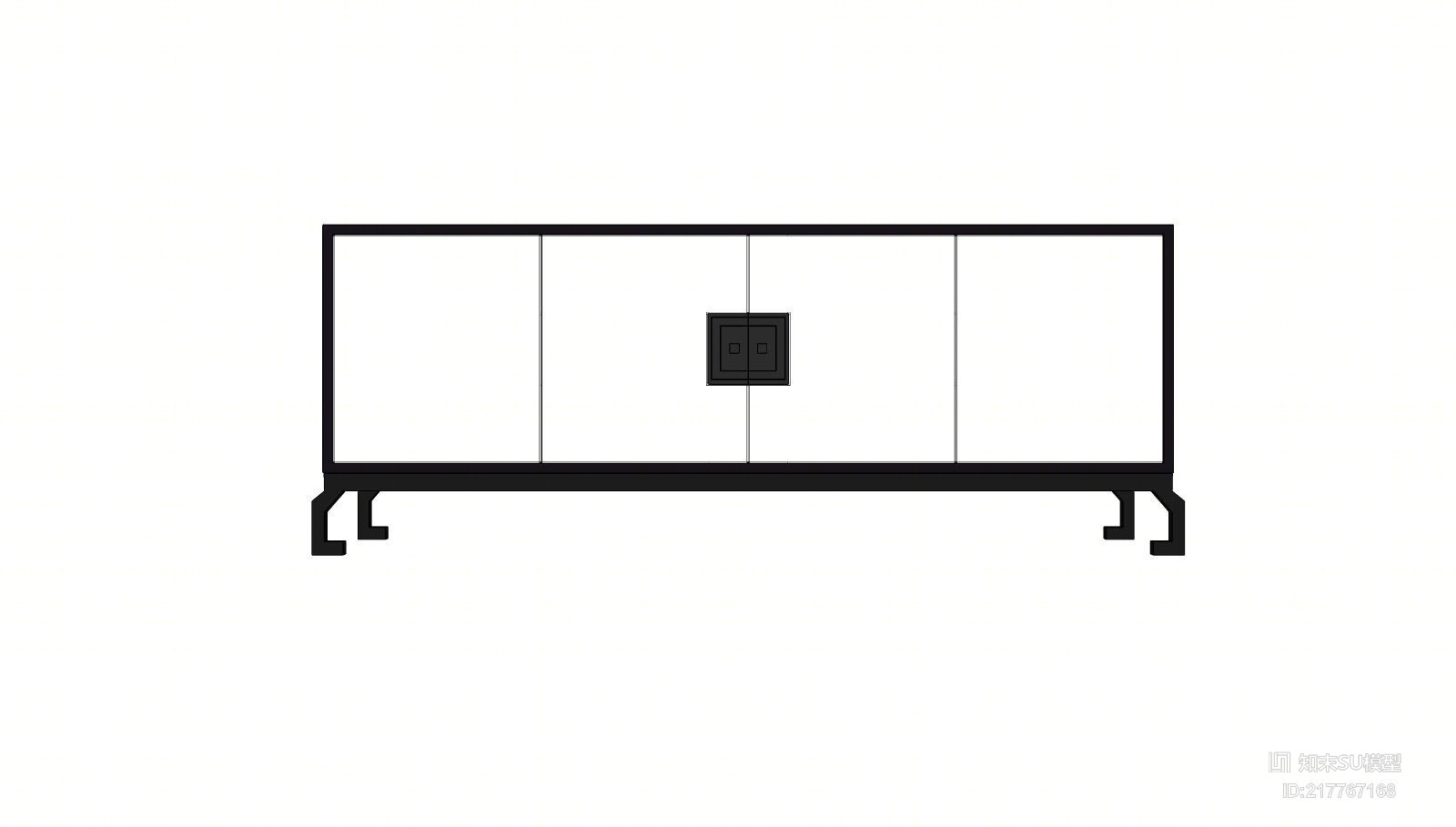 电视柜SU模型下载【ID:217767168】