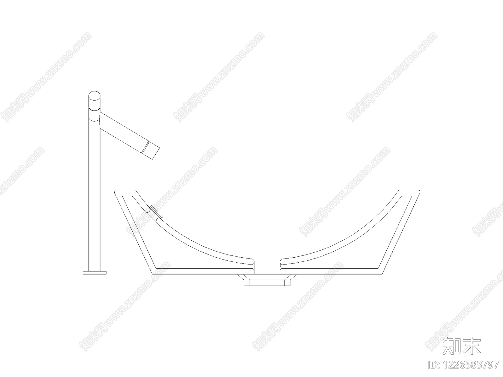 卫浴设施cad施工图下载【ID:1226583797】