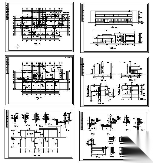某小型办公室建筑图cad施工图下载【ID:149944199】