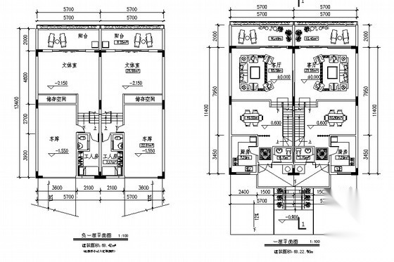 某townhouse住宅单体设计方案一cad施工图下载【ID:166323154】