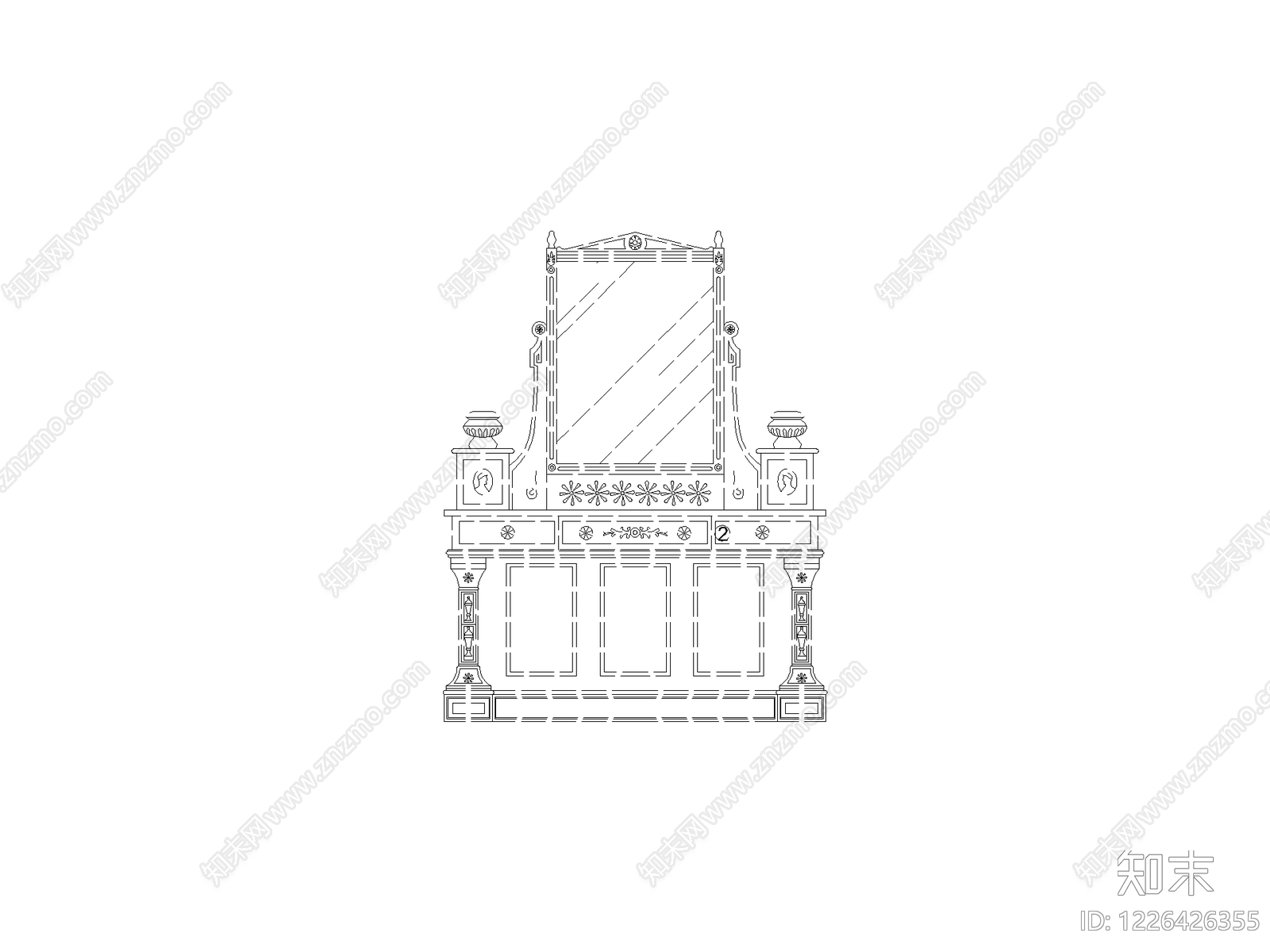 柜子cad施工图下载【ID:1226426355】