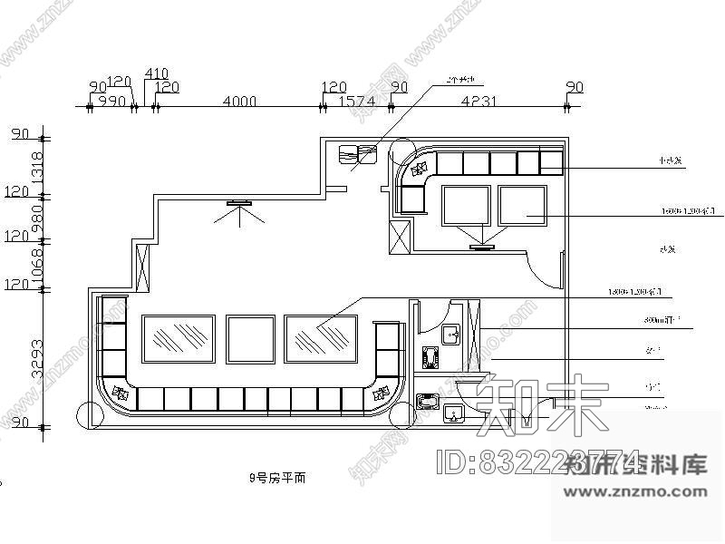 图块/节点某夜总会包房施工详图cad施工图下载【ID:832223774】