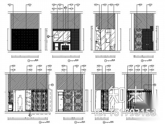 [上海]某办公楼总裁顶级会所室内装修施工图（含效果）施工图下载【ID:161793153】