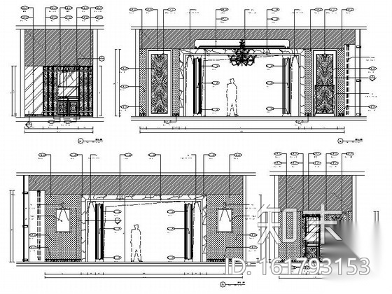 [上海]某办公楼总裁顶级会所室内装修施工图（含效果）施工图下载【ID:161793153】