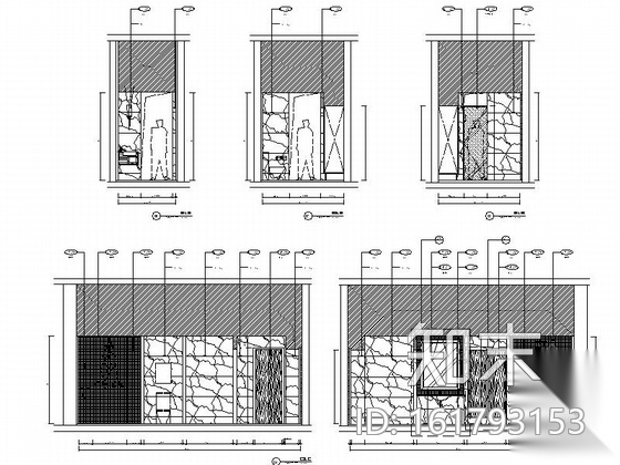 [上海]某办公楼总裁顶级会所室内装修施工图（含效果）施工图下载【ID:161793153】