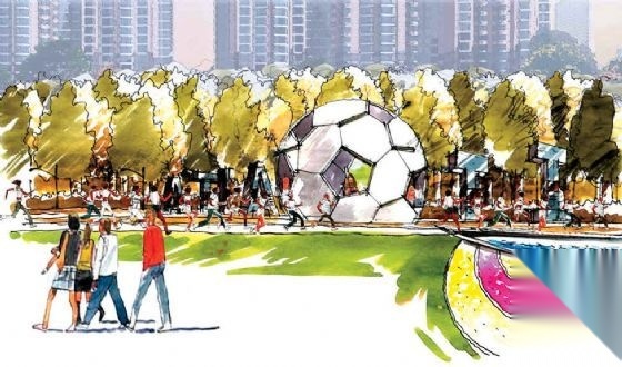 北京三环新城景观方案cad施工图下载【ID:161119168】