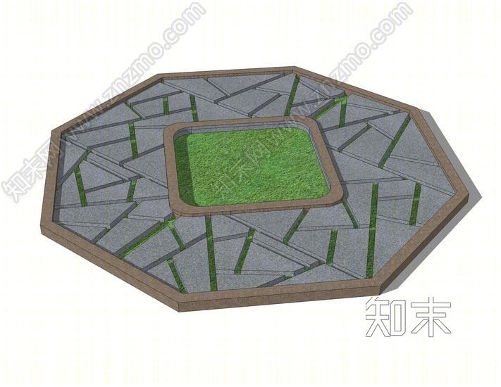 树池篦子SU模型下载【ID:149549286】