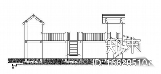 儿童游戏设施详图cad施工图下载【ID:166205107】