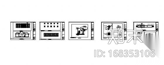 木廊架全套施工图cad施工图下载【ID:168353106】