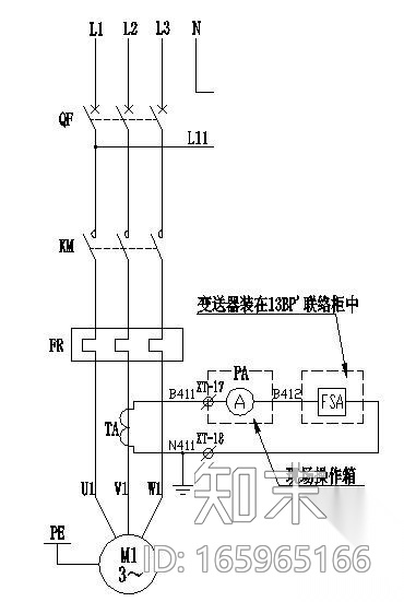常用电机二次控制原理图施工图下载【ID:165965166】