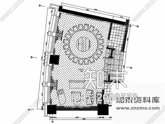 施工图雅致中餐厅包间室内装修图含效果cad施工图下载【ID:532008558】