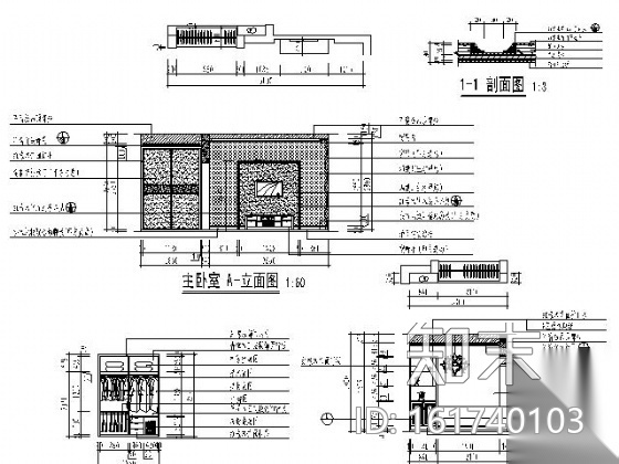 简欧双层别墅施工图cad施工图下载【ID:161740103】