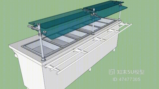 推车SU模型下载【ID:718036454】