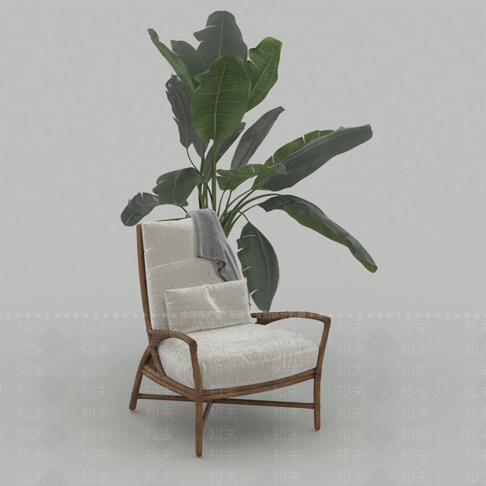 现代休闲椅免费3D模型下载【ID:1123746558】