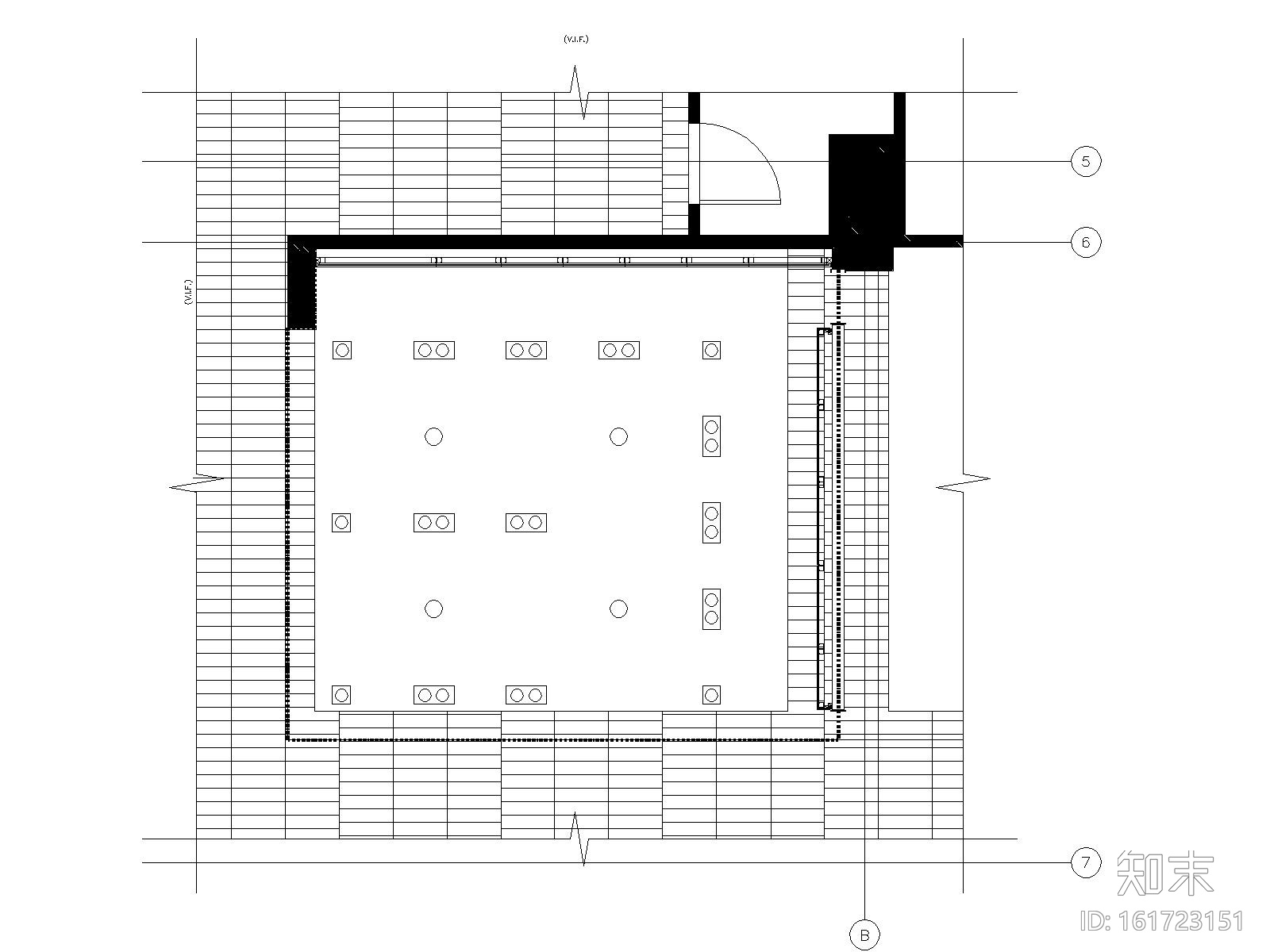 圣罗兰洛杉矶店装修CAD施工图+效果图​cad施工图下载【ID:161723151】